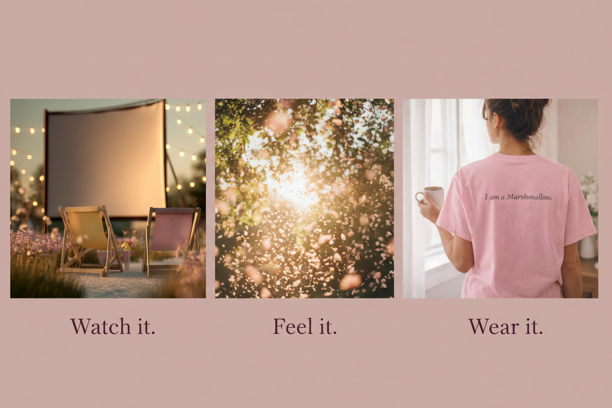 Watch it. Feel it. Wear it. — Blush, abstract